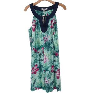 Tommy Bahama Womens kayo blossoms sundress Blue orchid size XL new $99
